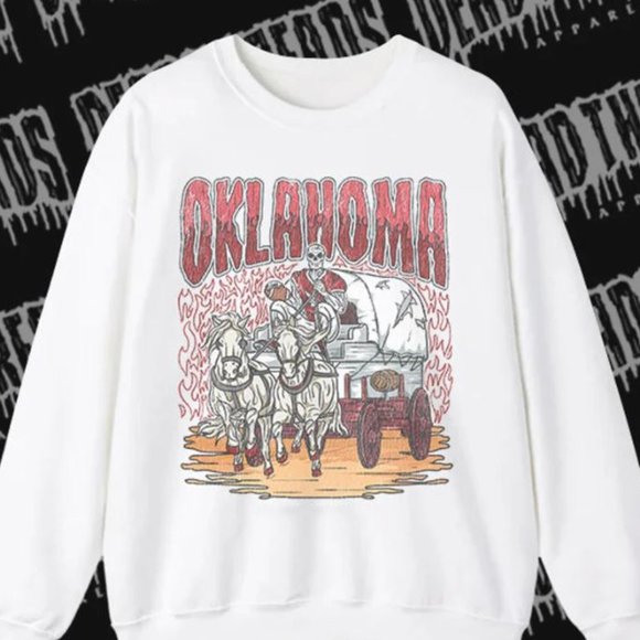 University of Oklahoma Sooners Sweatshirt, Oklahoma Sooners Football Shirt tee - Picture 1 of 2